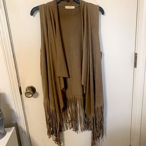 Brown Fringe Vest